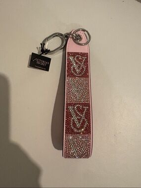 Victoria's Secret Pink Crystal VS Wristlet Key Holder